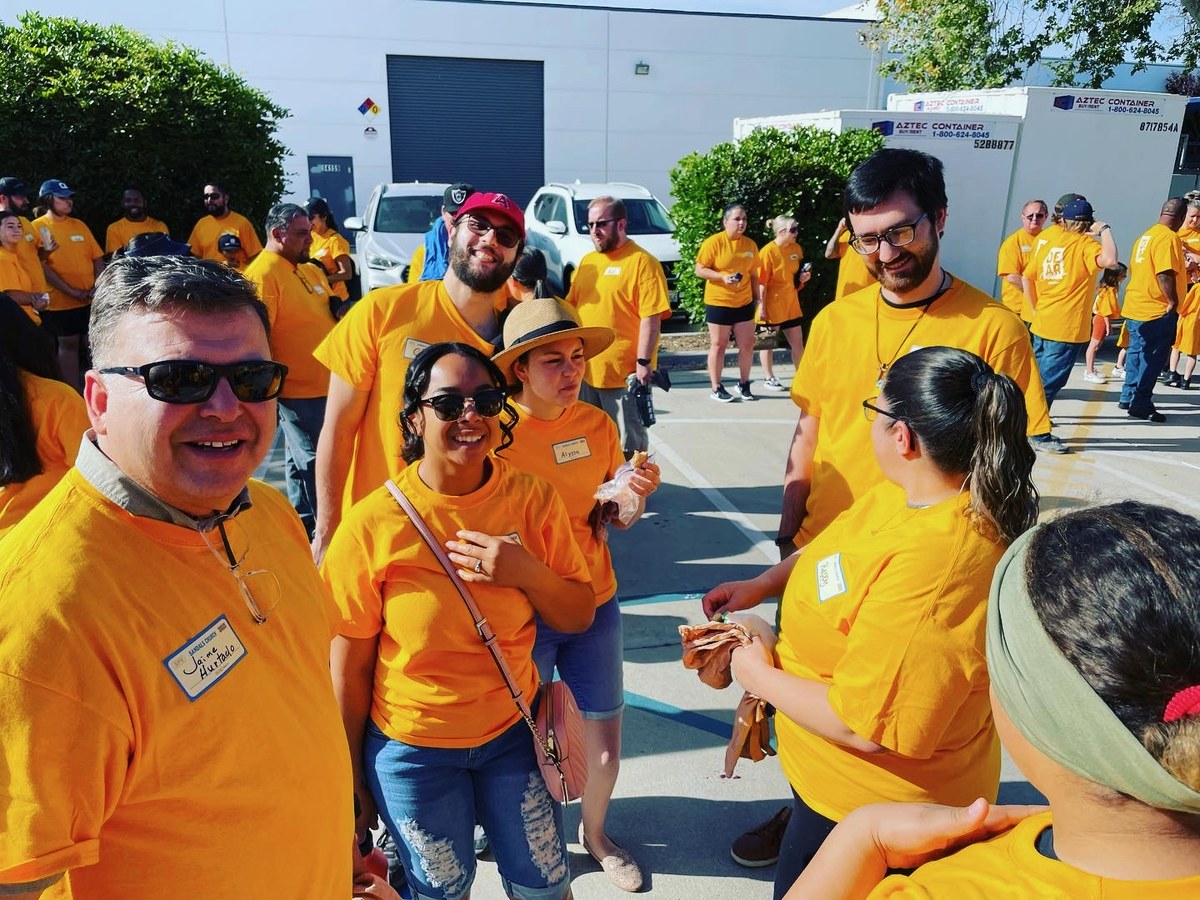 Jaime Hurtado volunteering at a Moreno Valley community event